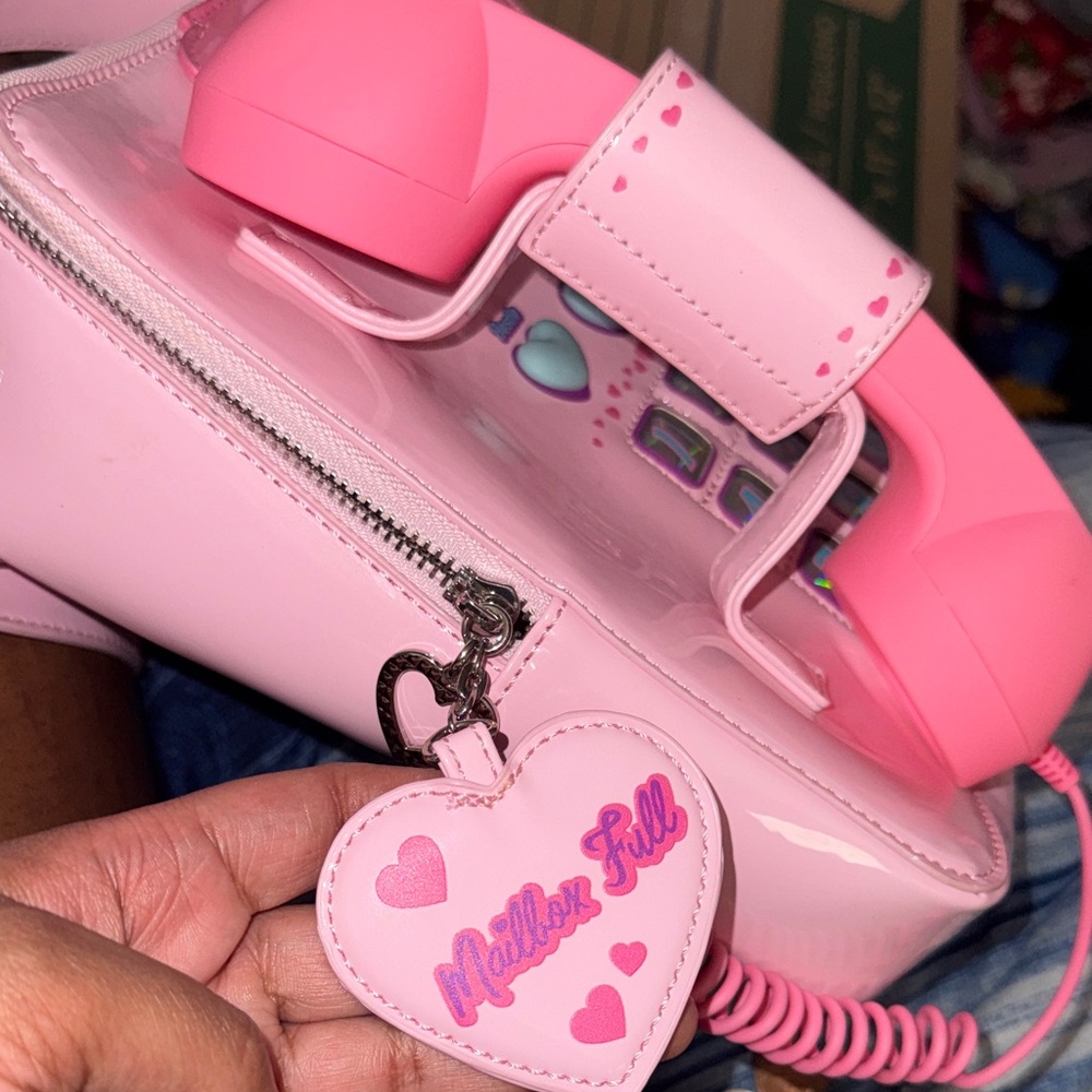 Dolls Kill Pink Phone Crossbody Bag - Picture 4 of 8